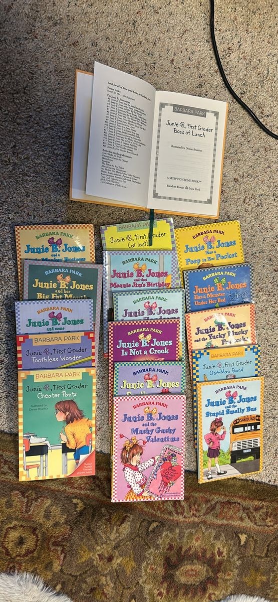 Junie B. Jones Book Lot by Barbara Park - Set of 16 Paperbacks & Hardcover Children's Chapter Books