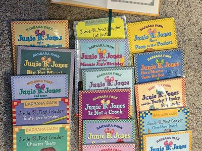 Junie B. Jones Book Lot by Barbara Park - Set of 16 Paperbacks & Hardcover Children's Chapter Books