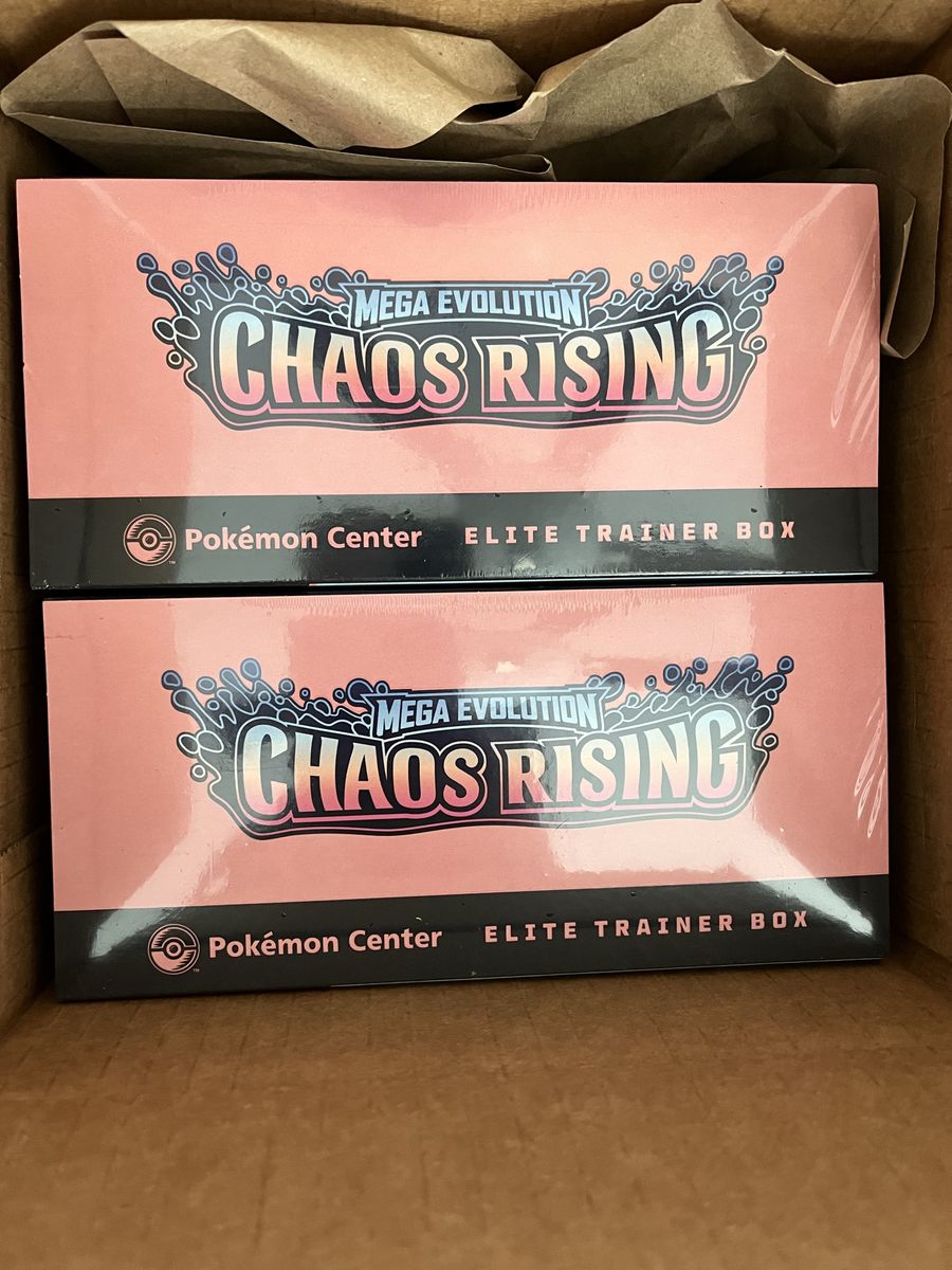 Pokemon cards Chaos rising Pokemon center etb x2