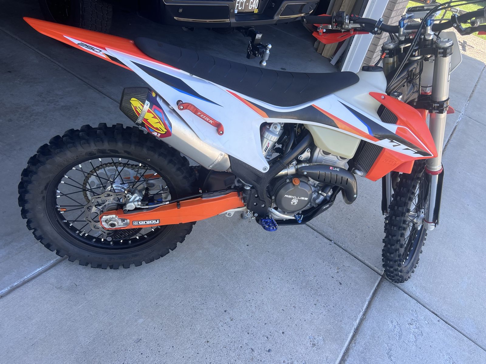 2021 KTM 250 XC-F Dirt Bike - Orange/White - Used