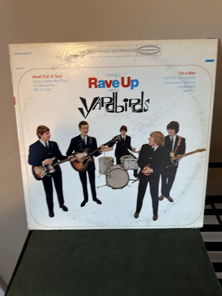 The Yardbirds Having a Rave Up LP Vinyl Record Stereo Epic BN 26177