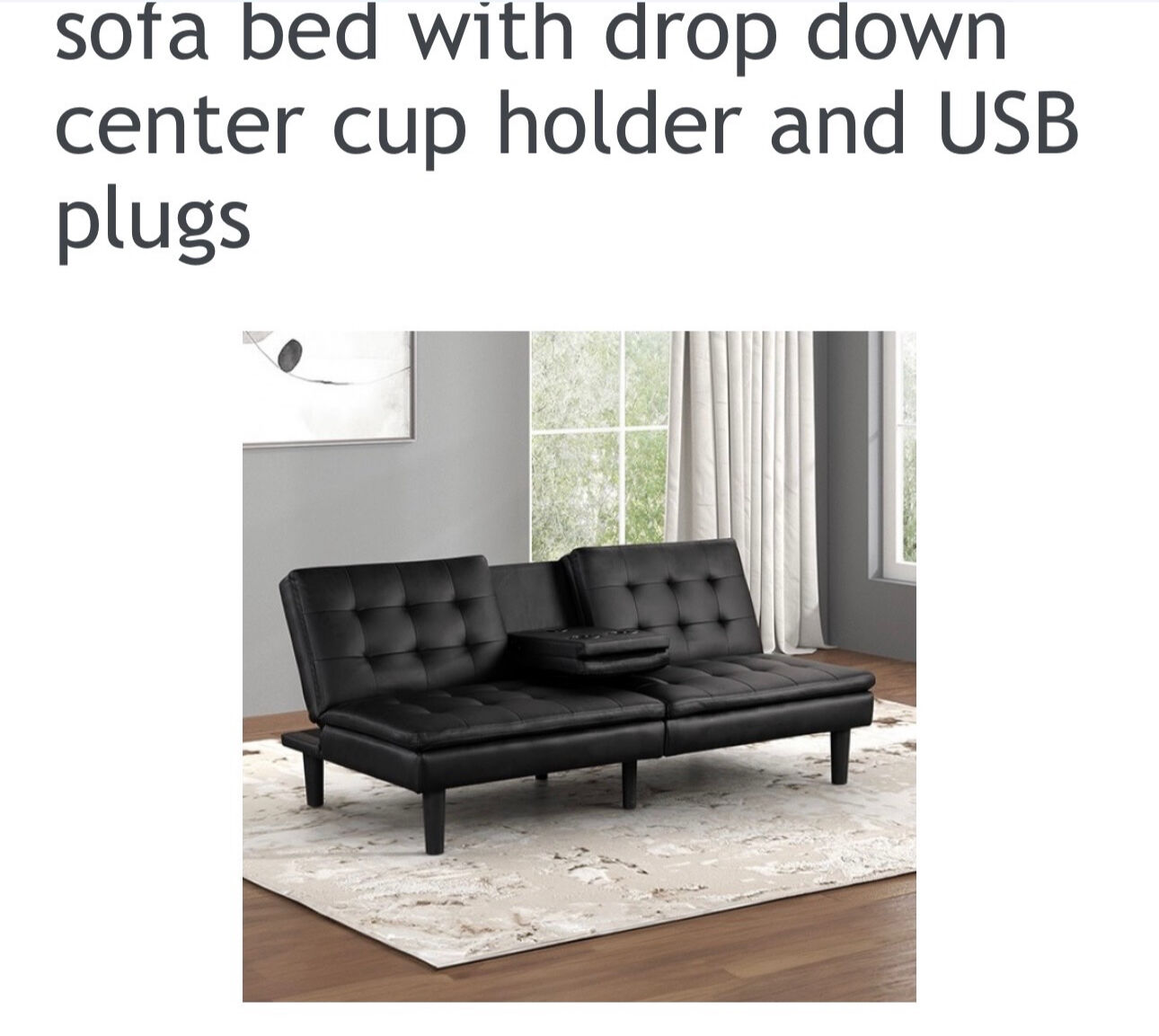 2 black sofas/couch