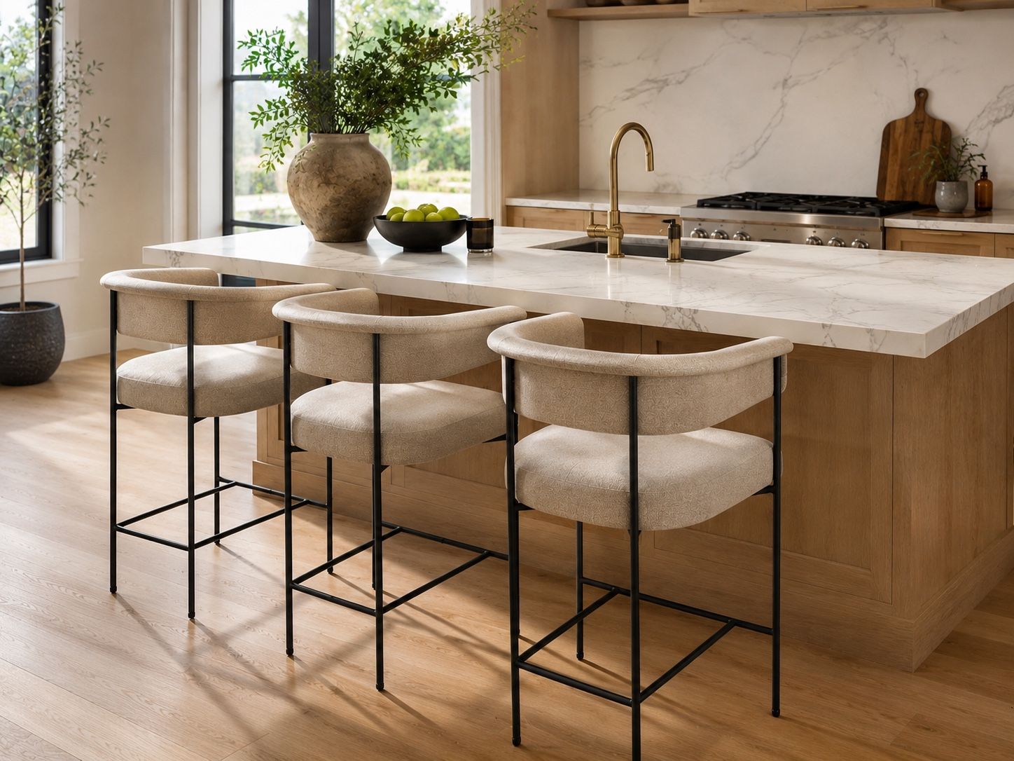 Four Hands Carrie Counter Stools – Set of 3