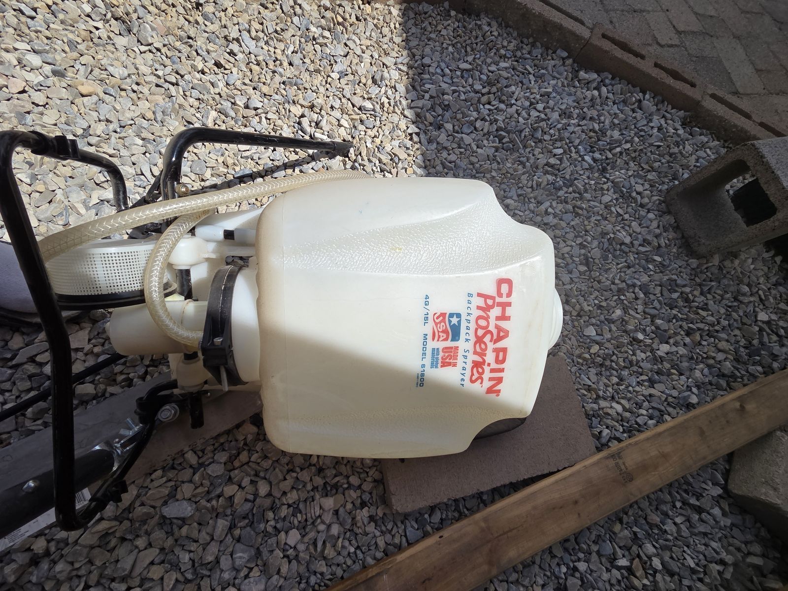 Backpack style chemical sprayer