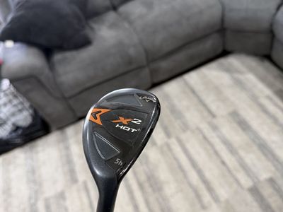 Callaway X2 Hot 5H 25* Hybrid Golf Club - 75 R Flex Shaft with Headcover