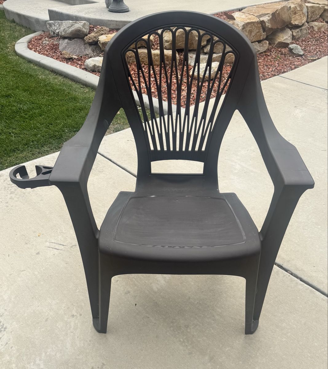 Set of 7 Brown Outdoor Chairs