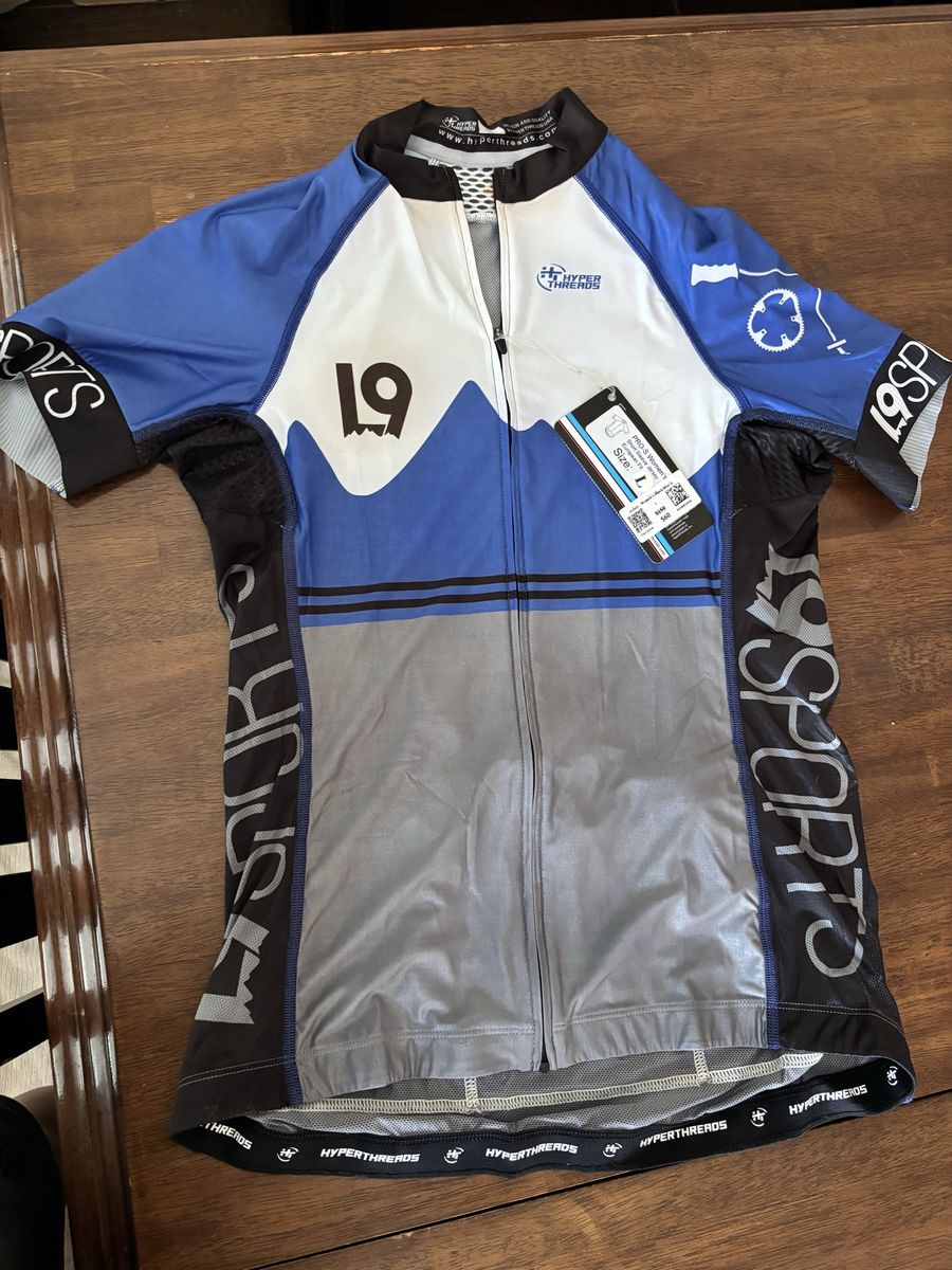 NEW - L9 Sports Short Sleeve Cycling Jersey Full Zip