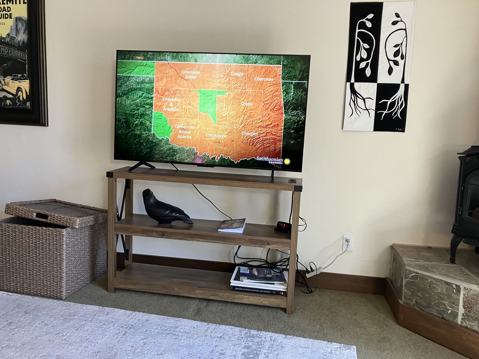 Almost new tv and stand