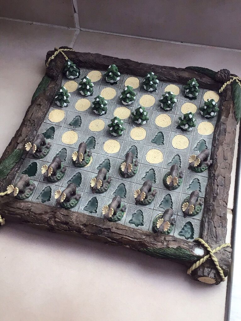 Wildlife Checker Board