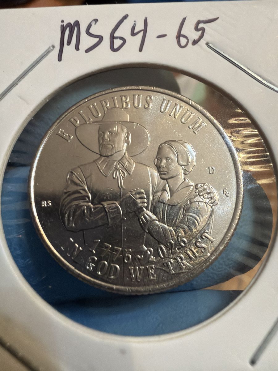 US Bicentennial Quarter 1776-2026 Mayflower Compact Coin MS 64-65