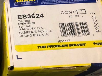 # Tie Rods Moog Inner ES3624 fits 2003-2018 Dodge Ram and Jeep Wrangler