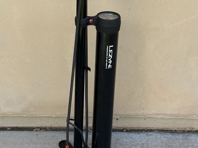 Lezyne Pressure Over Drive Floor Pump with Wooden Handle