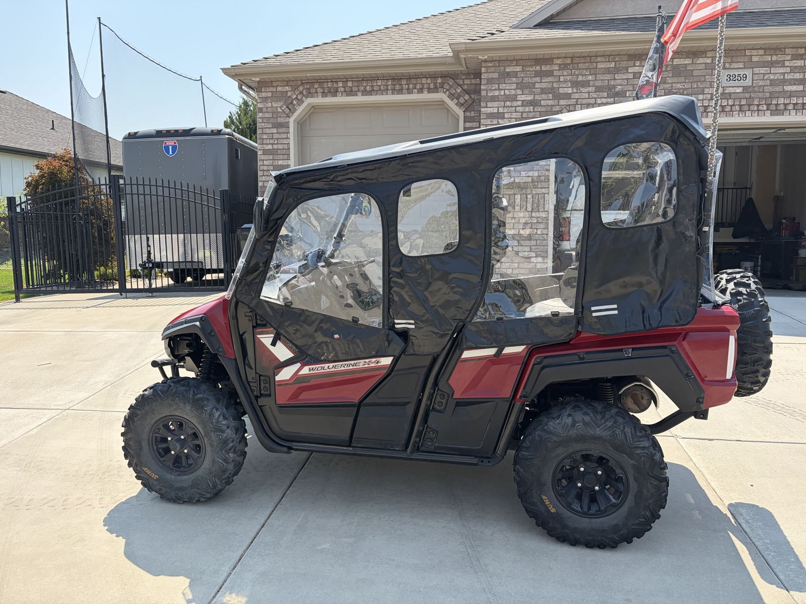 Yamaha Wolverine X4 UTV Side-by-Side with Soft Cab Enclosure & Spare Tire