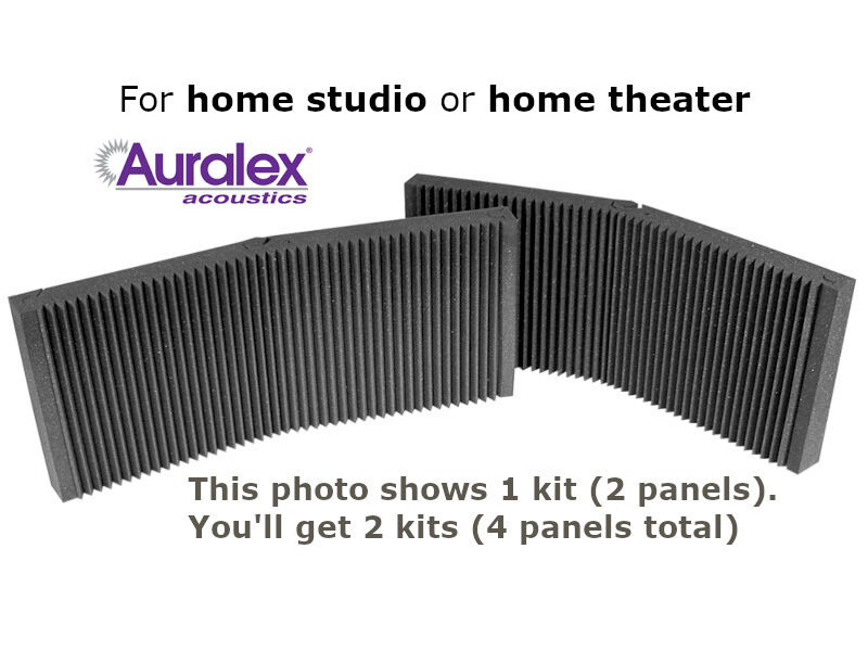 Home theater/studio acoustic foam (HALF PRICE) 4 big panels, Auralex, like new (studio/theatre)