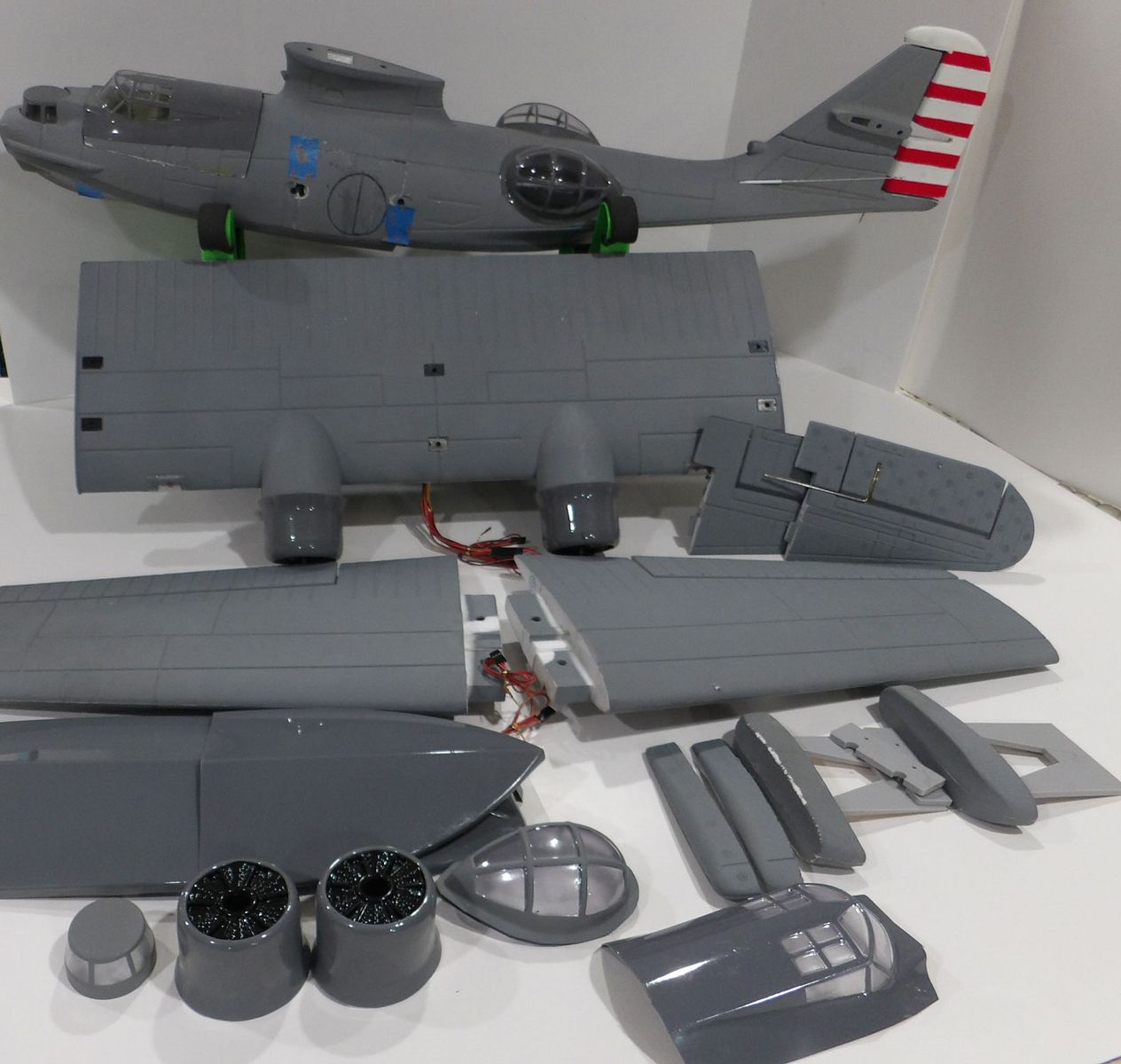 Dynam PBY Catalina Gray Twin Engine RC Seaplane