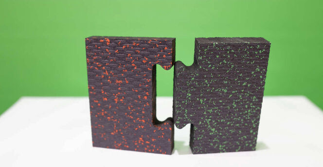 Professional interlocking rubber flooring for Fitness Centers, Gyms, Home Gyms, Horse Stalls, Gymnasiums, and more!