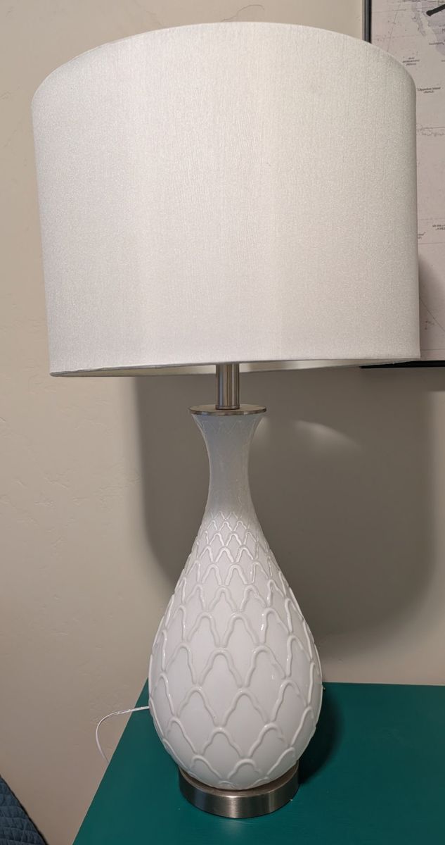 White Glass Lamp