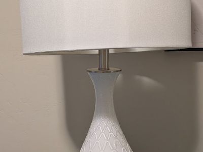White Glass Lamp