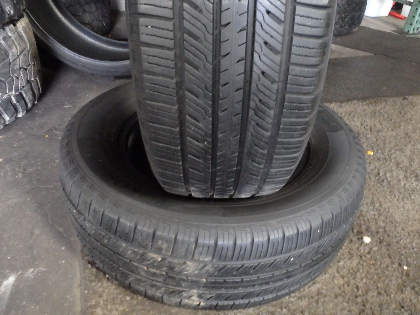 225/65R16 YOKOHAMA AVID ASCEND PAIR OF TWO USED TIRES