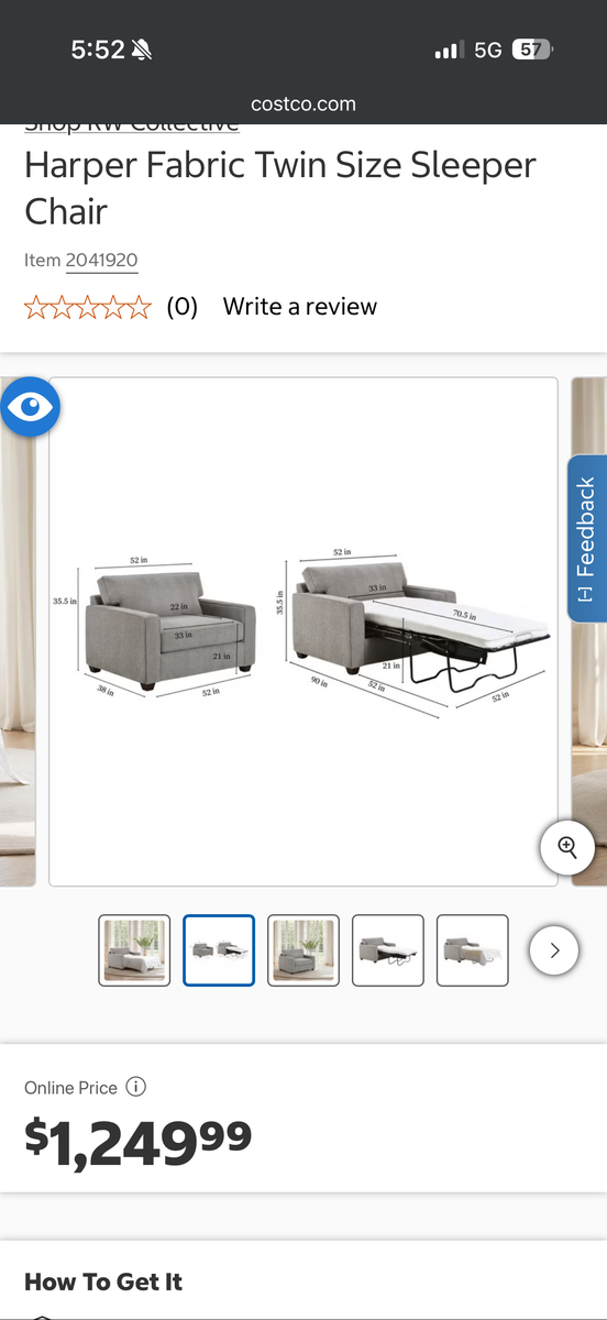 Brand New Twin Size Sleeper Chair
