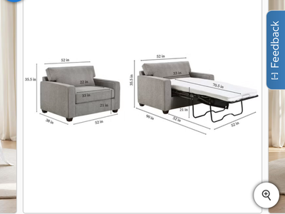 Brand New Twin Size Sleeper Chair