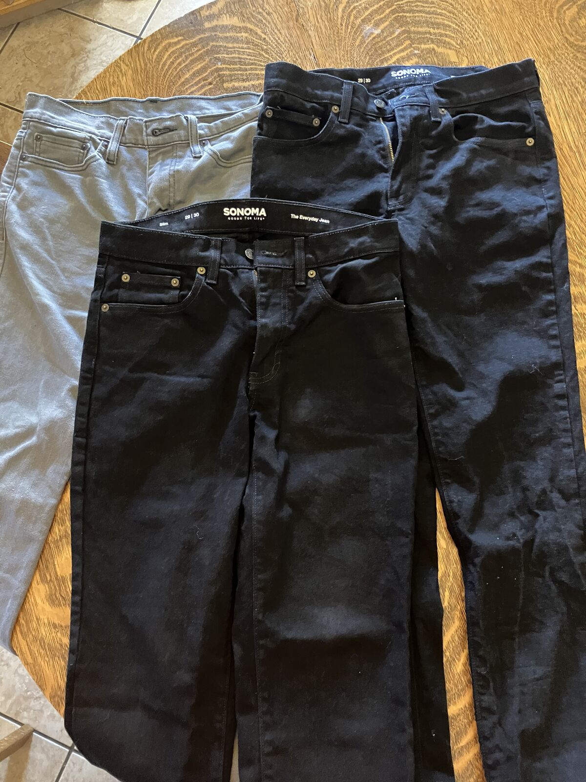 Men's Jeans Size - 2x Sonoma Slim 29  /  30 and 1x Levi 511 29  / 32