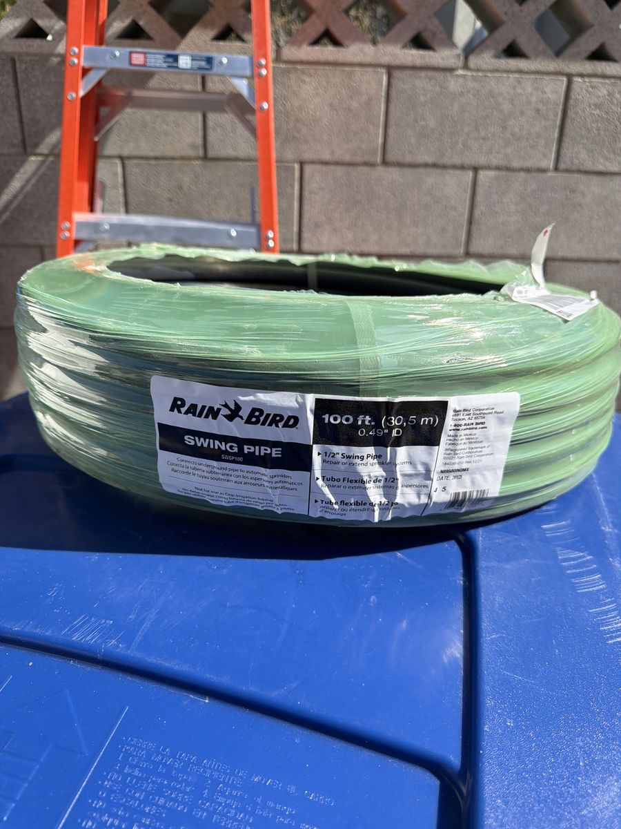 Rain Bird 1/2” x 100 ft swing pipe irrigation NEW