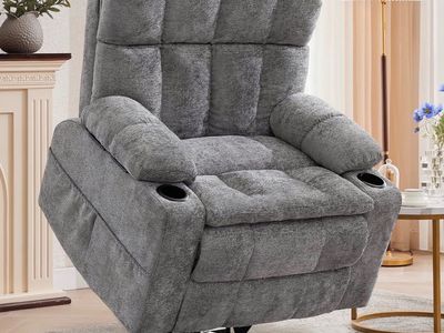 Brand new Massage Recliner with Heat, Power Lift & Cup Holders - 26" Extra Wide Seat