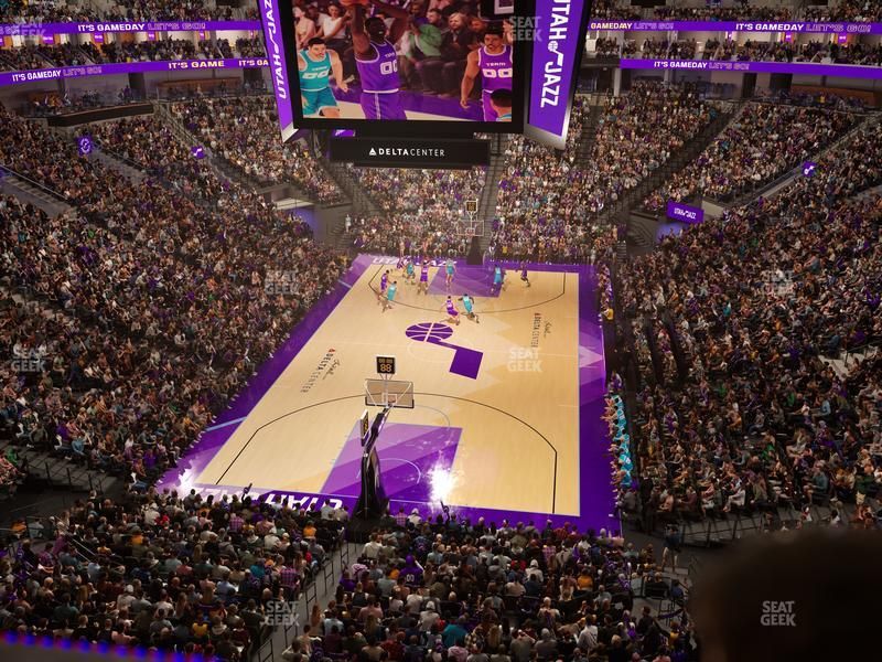 Utah Jazz Half Season on ROW 1 of Upper Bowl