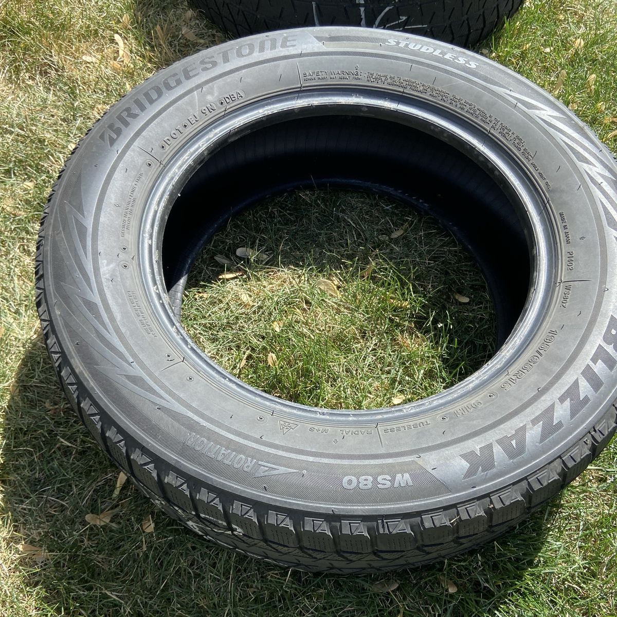 4 Bridgestone 195/65R15 Snow Tires
