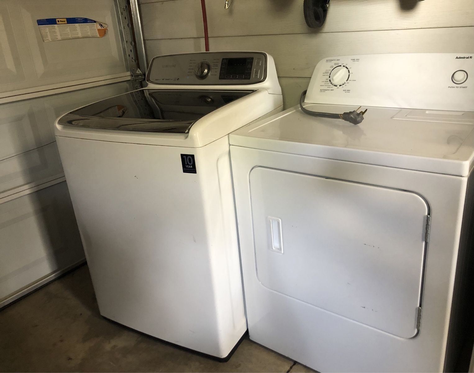 Washer Dryer Set $50