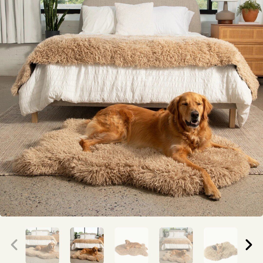 PupRug® Luxe Faux Fur Orthopedic Dog Bed