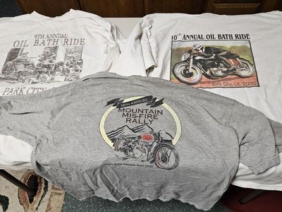 Vintage Utah British Motorcycle Club T-Shirts Men's XL
