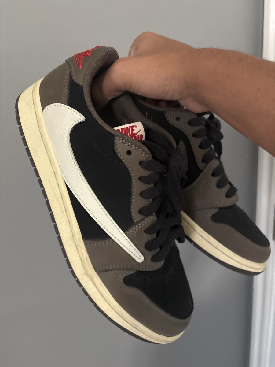 Nike Air Jordan 1 Low Travis Scott Mocha OG Sneakers Men's Size 8