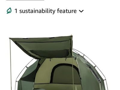 GYMAX 5-in-1 Folding Camping Cot & Tent w/ Mattress, Sleeping Bag & Carry Bag (1-Person)