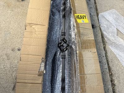Black Wrought Iron Balusters with Single Basket and Twist Design- brand new!