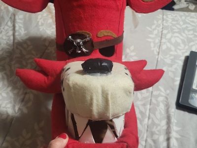 Handmade Foxy Five Nights at Freddy's FNAF Cosplay Mask Helmet Headpiece Red Felt cos play size small