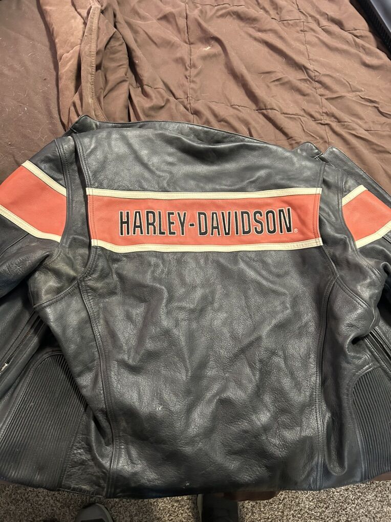 Vintage Harley Davidson Leather Coat