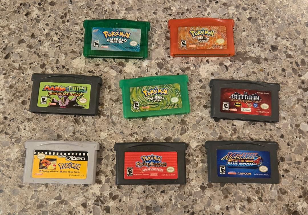 Nintendo Gba game bundle including PokeMon Emerald! Trades considered!