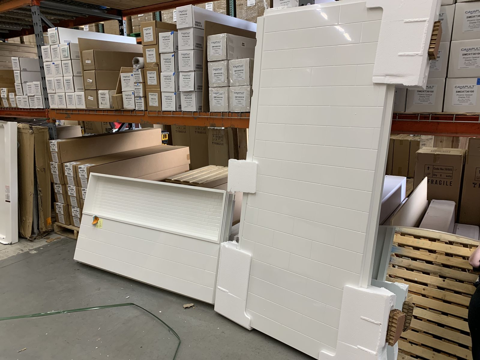 Bootz Industries NexTile 60 in. W x 30 in. D x 74 in. H Four-Piece Direct-to-Stud Composite Alcove Subway Tile Shower Wall Kit