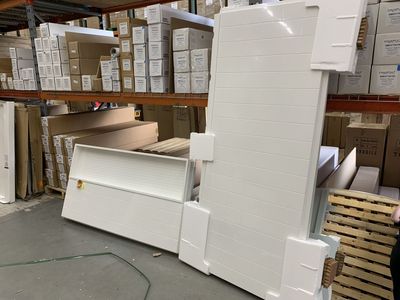 Bootz Industries NexTile 60 in. W x 30 in. D x 74 in. H Four-Piece Direct-to-Stud Composite Alcove Subway Tile Shower Wall Kit