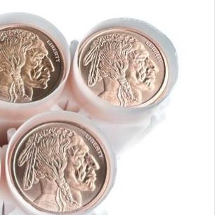 LOT OF 60 X 1 OZ BUFFALO NICKEL .999 FINE COPPER pure .999 copper
