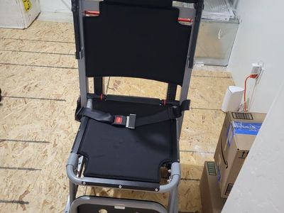 Motorized Mobile Stair Evacuation Chair with Safety Straps and Push Button Controls