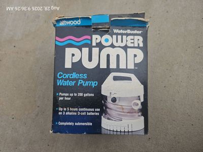 Cordless Attwood WaterBuster Portable Pump (Model 4140-4)
