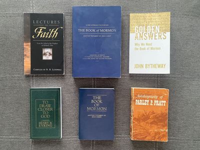 Set of 6 LDS Paperback Books (one hold's collector's value)