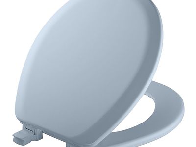 Toilet Seat, Mayfair Cameron Sky Blue Round