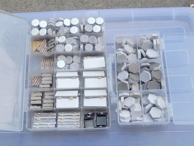 Assorted Mosaic Tiles with Storage Cases