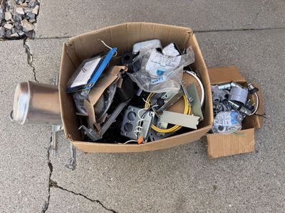 Assorted Electrical Box Fillings and Components - Hardware Lot