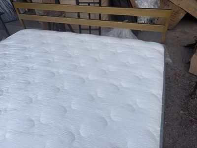 Brand new king size bed frame with mattress