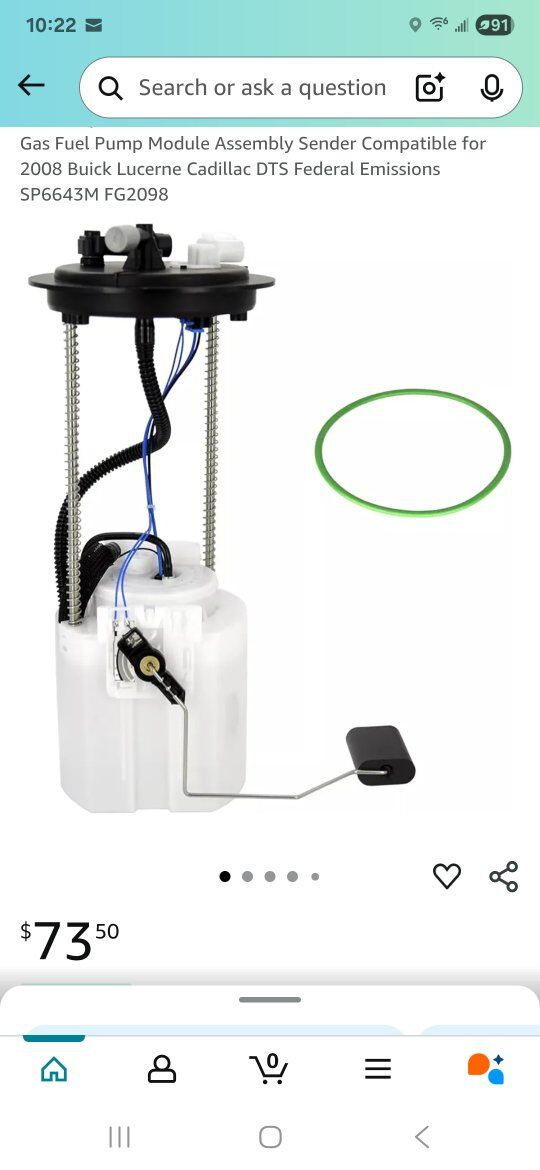 Fuel pump for buick lucerne